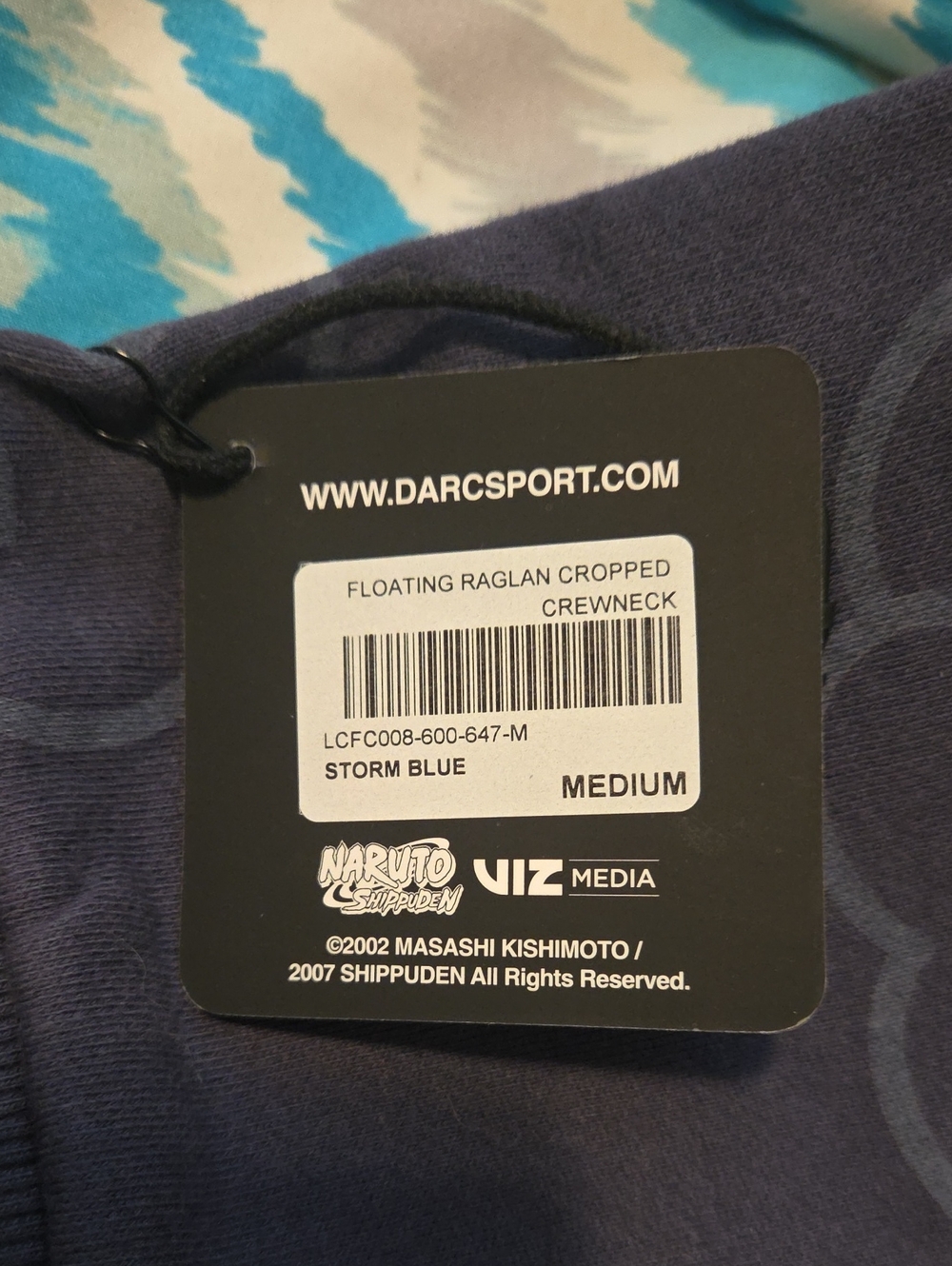 Darc Sport Navy Crewneck Sweatshirt with White Logo Tag - Picture 3 of 7
